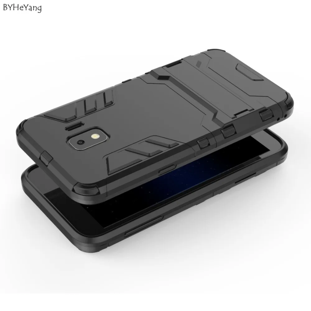 BYHeYang для Samsung Galaxy J2 Core чехол PC + Силиконовая Броня ударопрочный 3D защитный J2core SM-J260