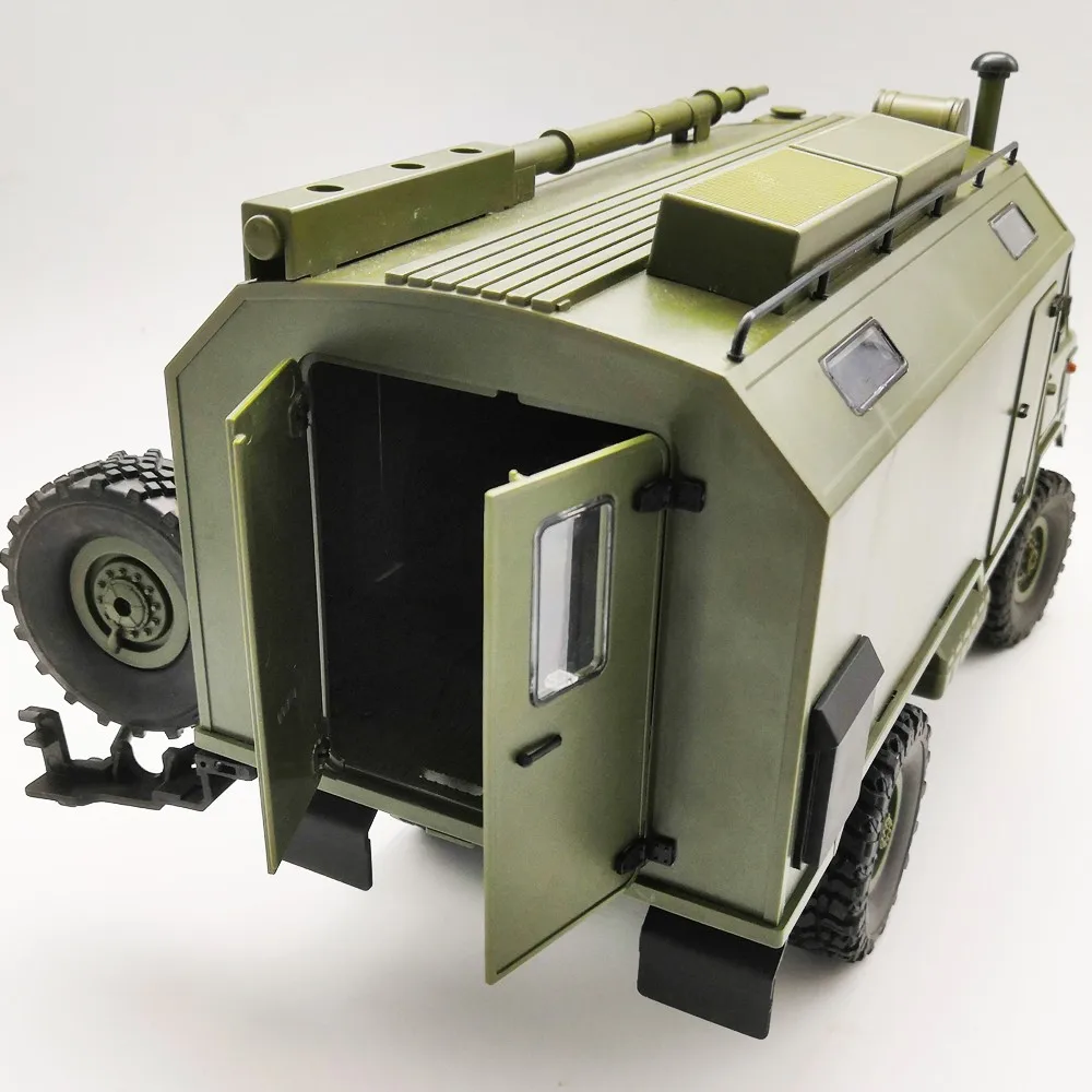 WPL военный RTR грузовик B24 ZH 1/16 2 4G 4WD RC Грузовик Рок Гусеничный командный