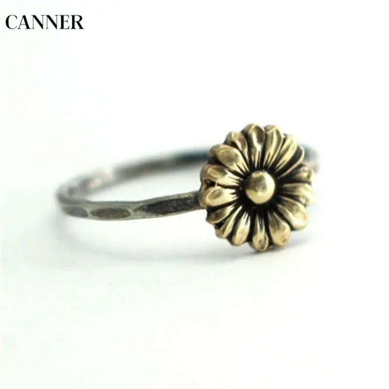 Кольцо в виде подсолнуха Canner Circle женское модное винтажное Золотое ювелирное