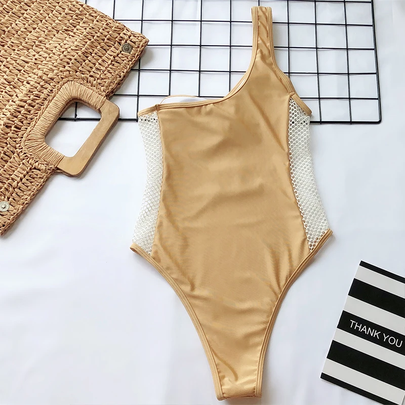 Ажурные бикини 2019 High cut купальник женский однотонный лето купальный костюм на