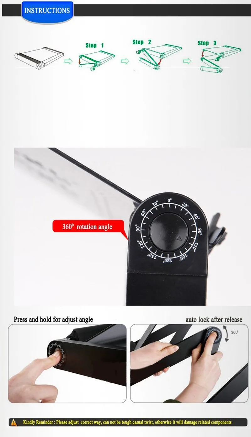 360 rolling mesa suporte para подставка для ноутбука для кровати складной столик для ноутбука для кровати с большим охлаждающим вентилятором и ковриком для мыши