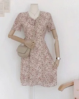 Новое S-XL, летнее женское платье, повседневное, бохо, OL, повседневное, красное, шифоновое, с принтом, короткий рукав, женские платья, женское платье, Robe femme Vestido - Цвет: White