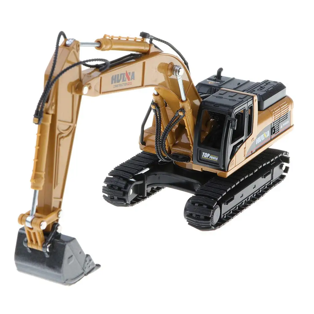 

1:50 Excavator Truck Engineering Vehicle Model Collectible Decoration Educational Toys Birthday Gift for Children Kids Toddler