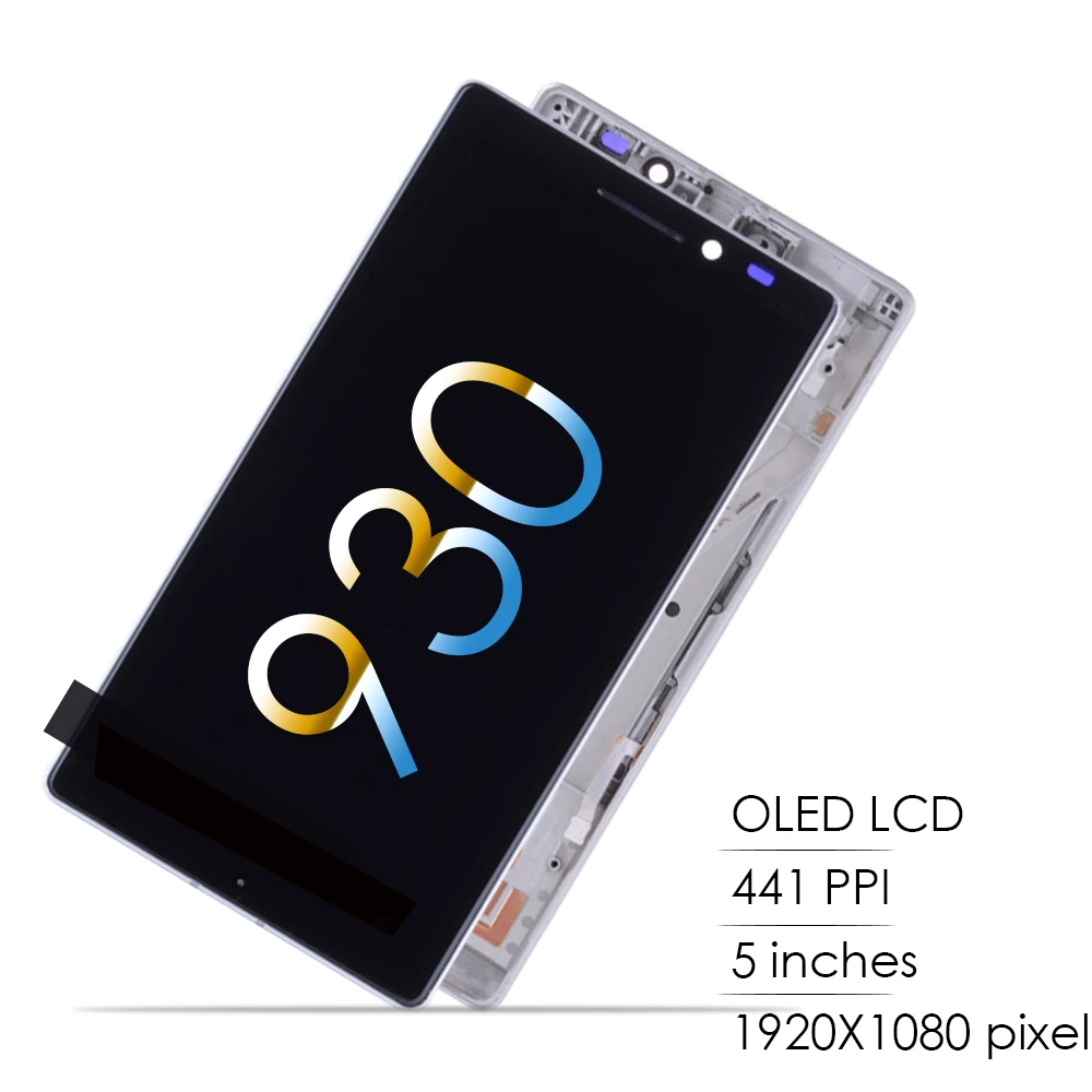 Оригинальный AMOLED 5 0 &quotдисплей для NOKIA Lumia 930 LCD сенсорный экран Рамка сборка