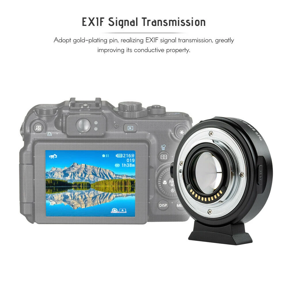 EF M2 II Anti Shake Professional Camera Accessories Easy Install Inner Adjustable Manual Exposure Lens Adapter Ring Auto | Электроника