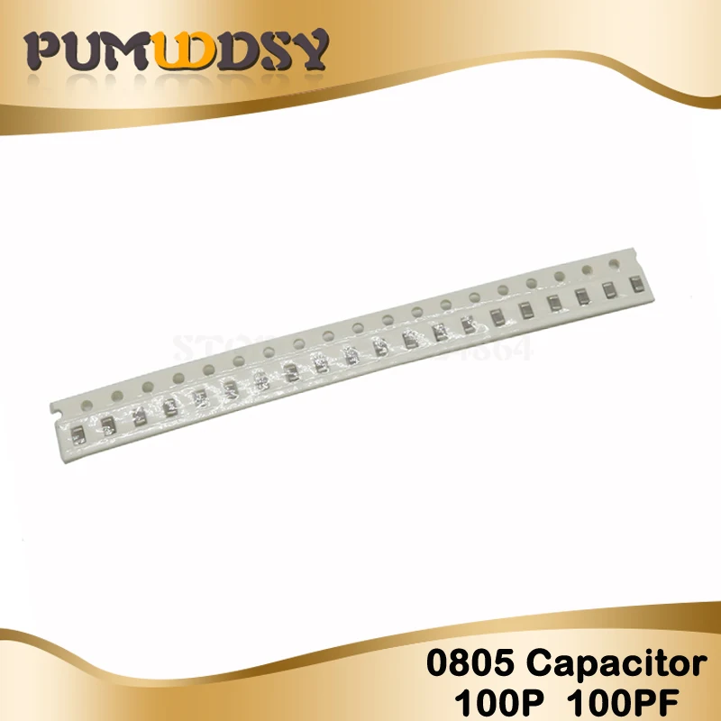 100 шт 100PF NPO ошибка 5% 50V 0805 100P 0.1NF SMD толстая пленка чип многослойный керамический