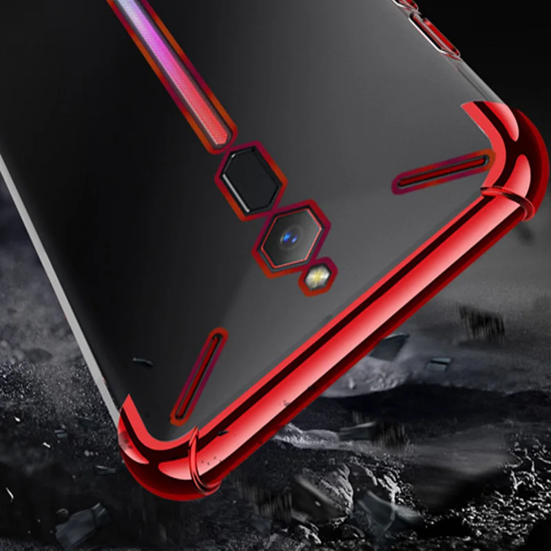 Мягкий TPU чехол для ZTE Nubia Red Magic Красный Дьявол ультра тонкий прозрачное покрытие