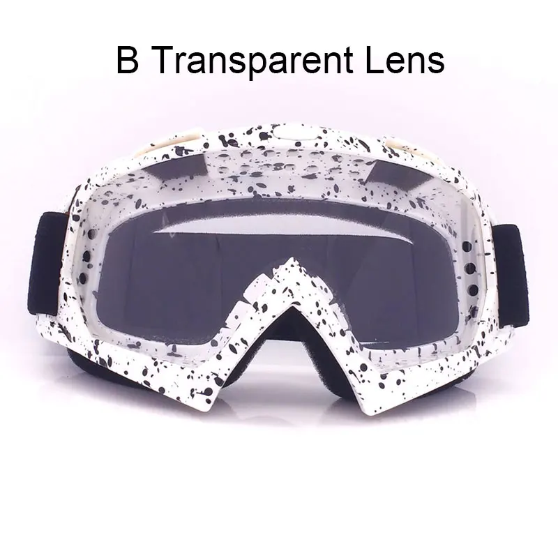 B Transparent Lens Nordson, уличные мотоциклетные очки, спортивные, для шоссейных гонок, ранец, мотоцикл, мото, для грязного велосипеда, очки для гонок, лыж, ветрозащитные очки - Цвет: B Transparent Lens