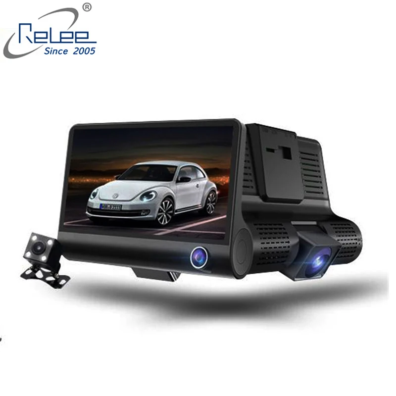 Dash камера 1080P DVR Автомобильная Full HD dvr 3 в 1 WDR g сенсор циклическая запись и