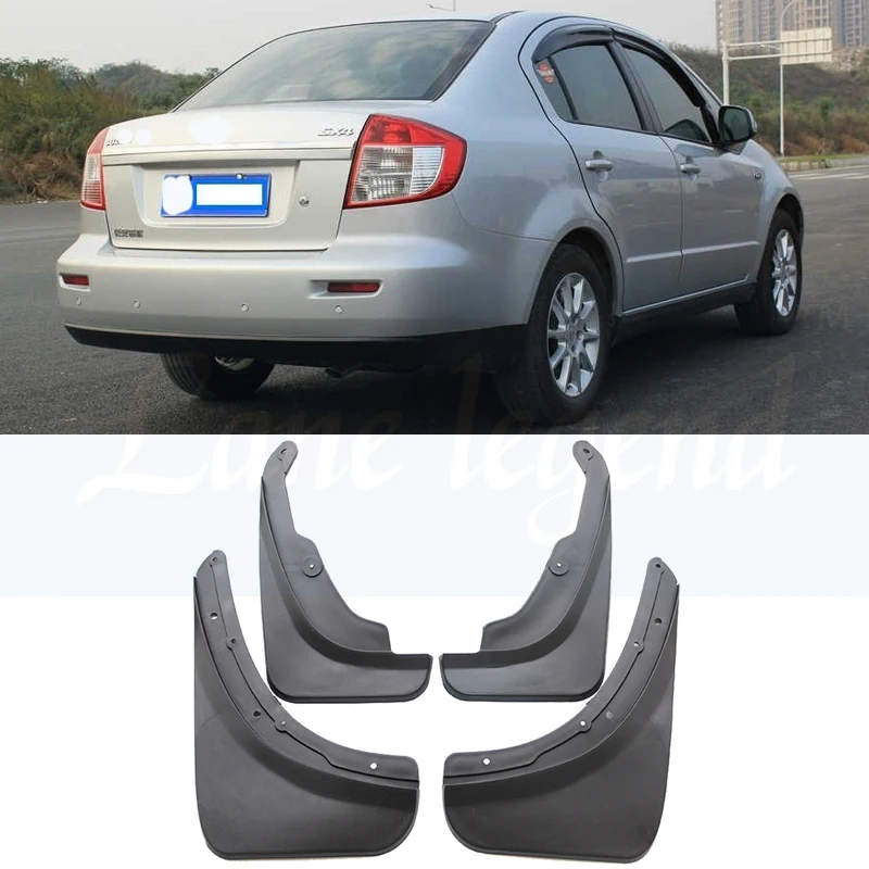 Автомобильные Брызговики для 2007-2013 Suzuki SX4 4-дверный седан брызговики брызговик крыло брызговиков 2008 2009 2010 2011 2012