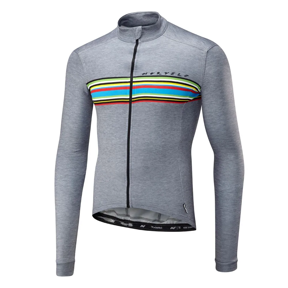 Мужская футболка с длинным рукавом Morvelo Maillots весна осень 2019 одежда для велоспорта