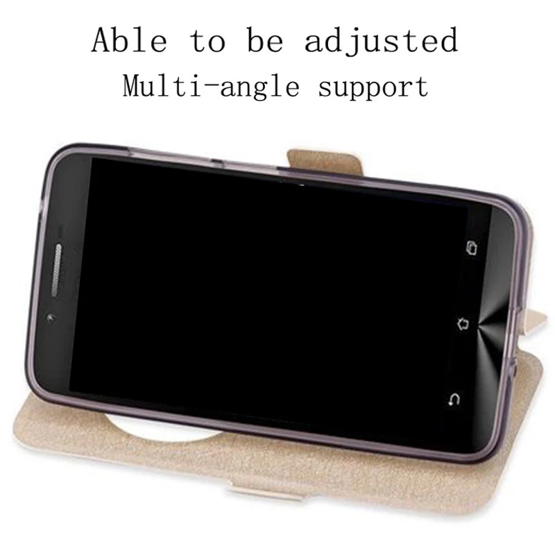 Чехол для ASUS ZenFone GO ZC500TG Z00VD с окошком и Откидывающейся Крышкой из искусственной