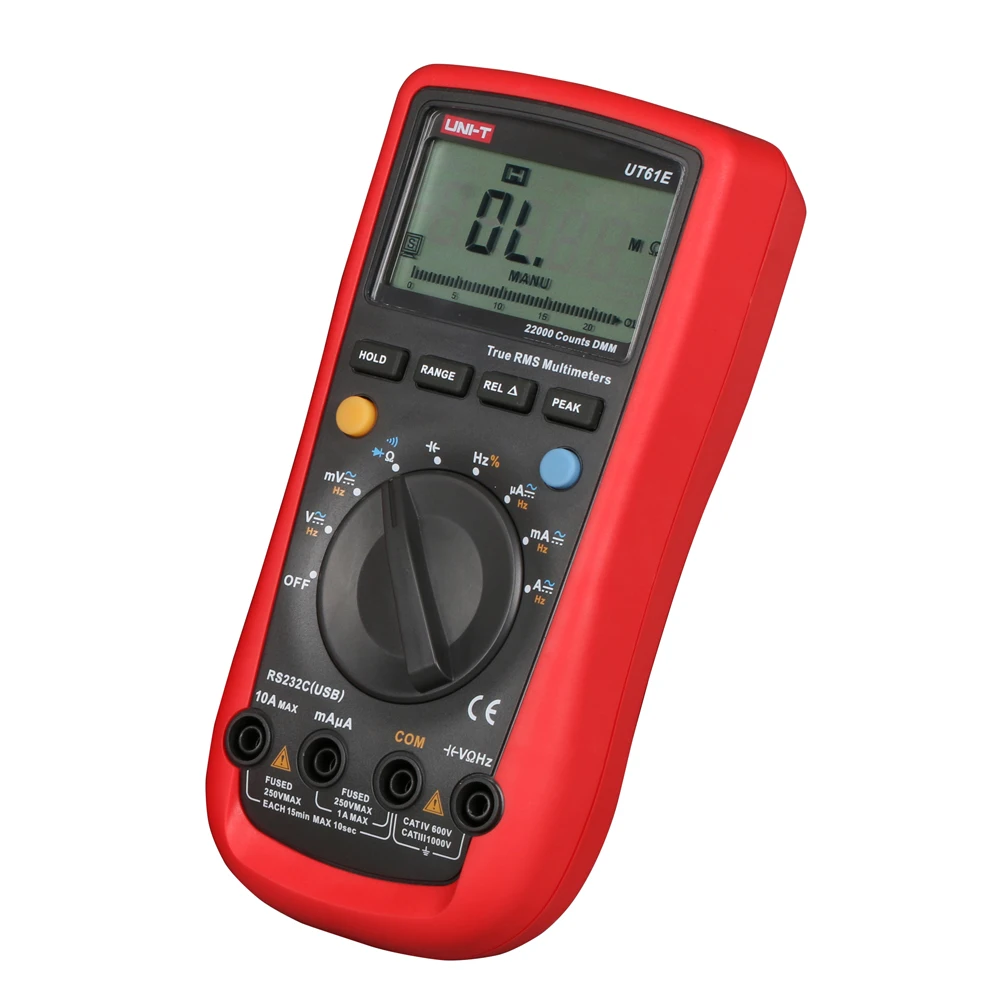

UNI-T UT890C+/UT61A/B/C/D/E/ True RMS Multimeter LCD Digital Display Electrical Tool Ammeter USB Testers