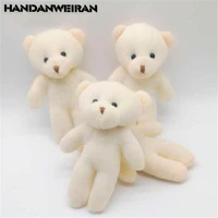 3pcslots mini plush bear toys small pendant cute diamond bears doll soft stuffed toy for kids girls gift 12cm