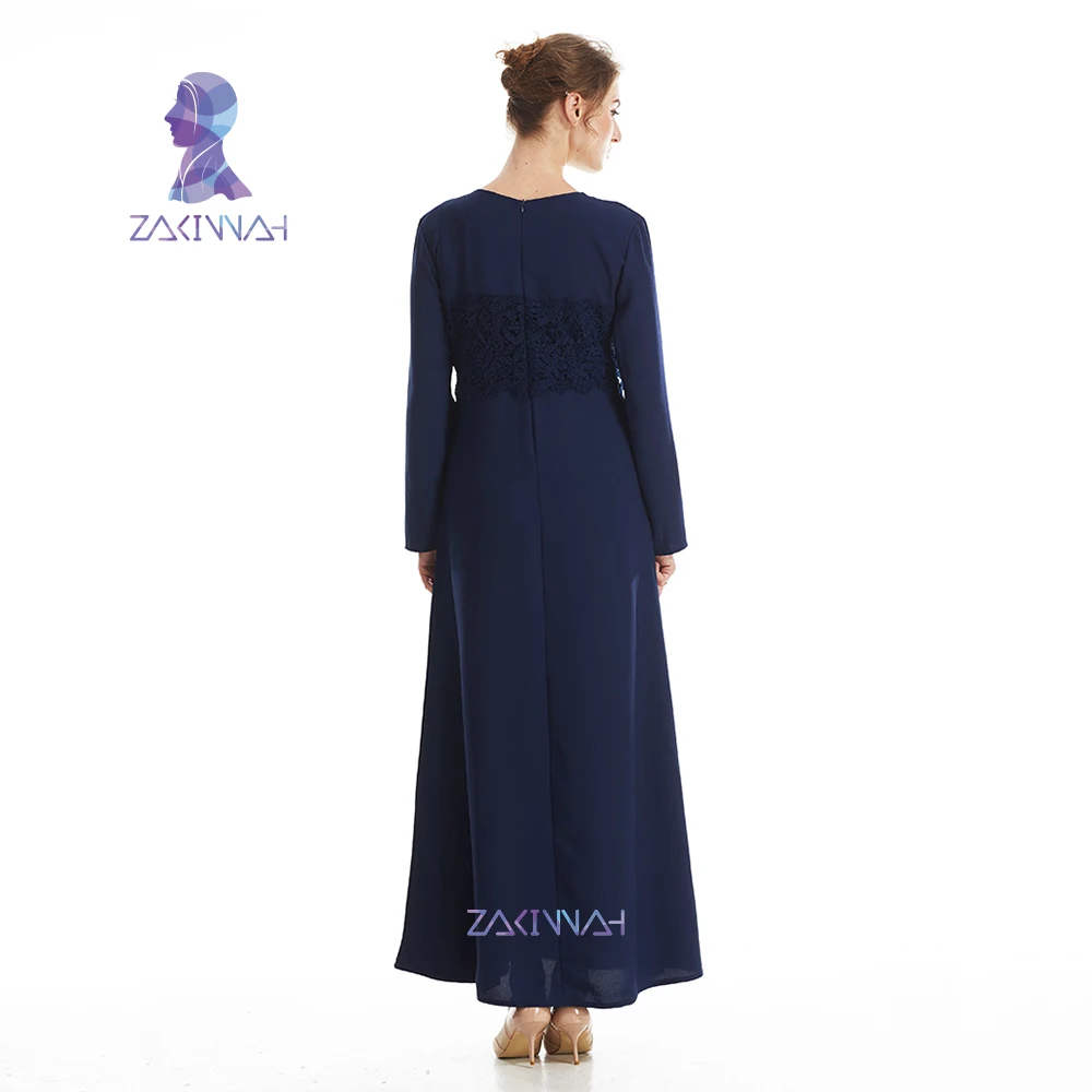 Zakiyyah модная мусульманская абайя одежда для женщин кружево Дубай Абая кафтан