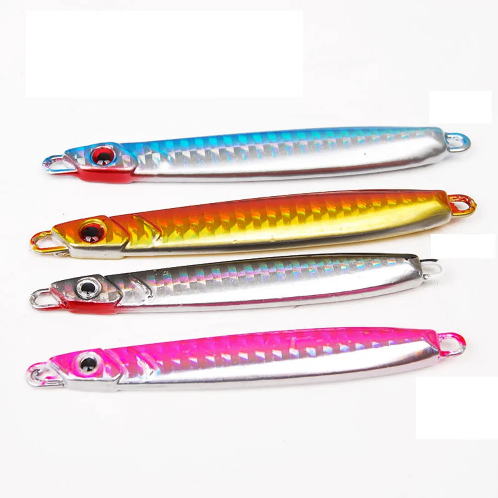

5PCS Deep sea Fishing Metal Jigging Jigbait Spoon Lure spoon Hook baits 40g/9cm Free shipping