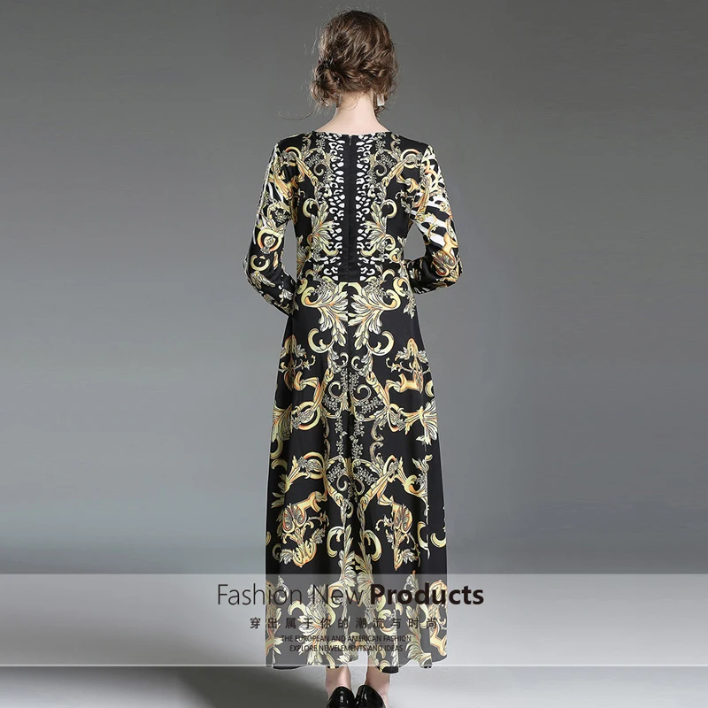 2018 женское богемное винтажное летнее платье с принтом Vestidos женские длинные