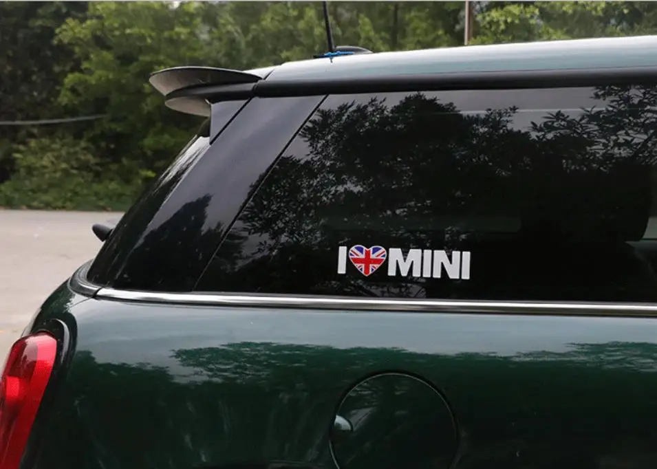 Металл я люблю мини-Наклейка эмблемы-наклейки для Mini Cooper Countryman Clubman F55 F56 R55 R56 R60 F60