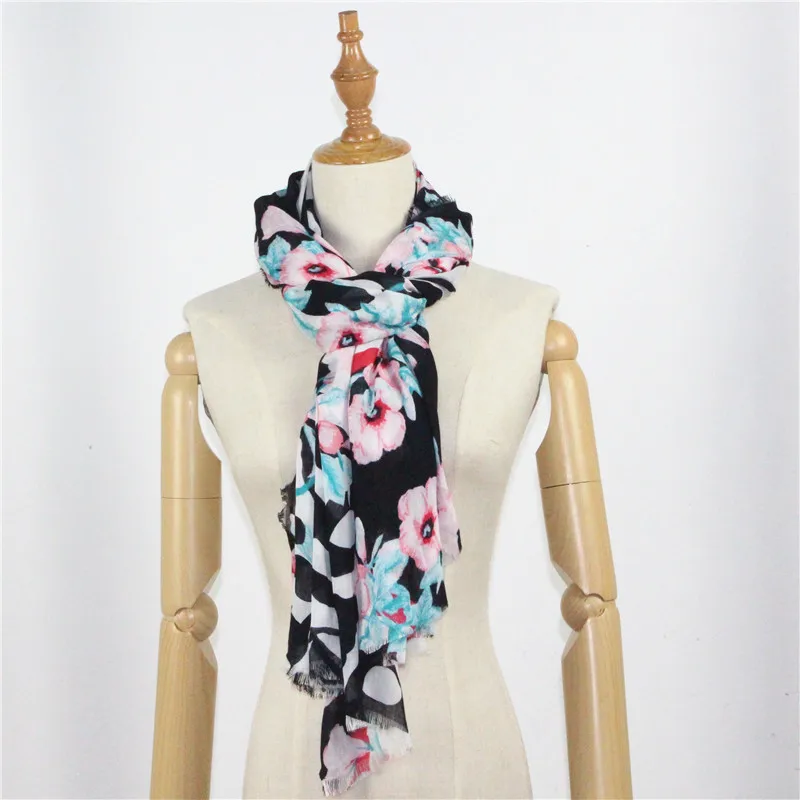 2017 новые женские шарфы/шали с цветочным принтом|women scarf|women print scarfscarf women |
