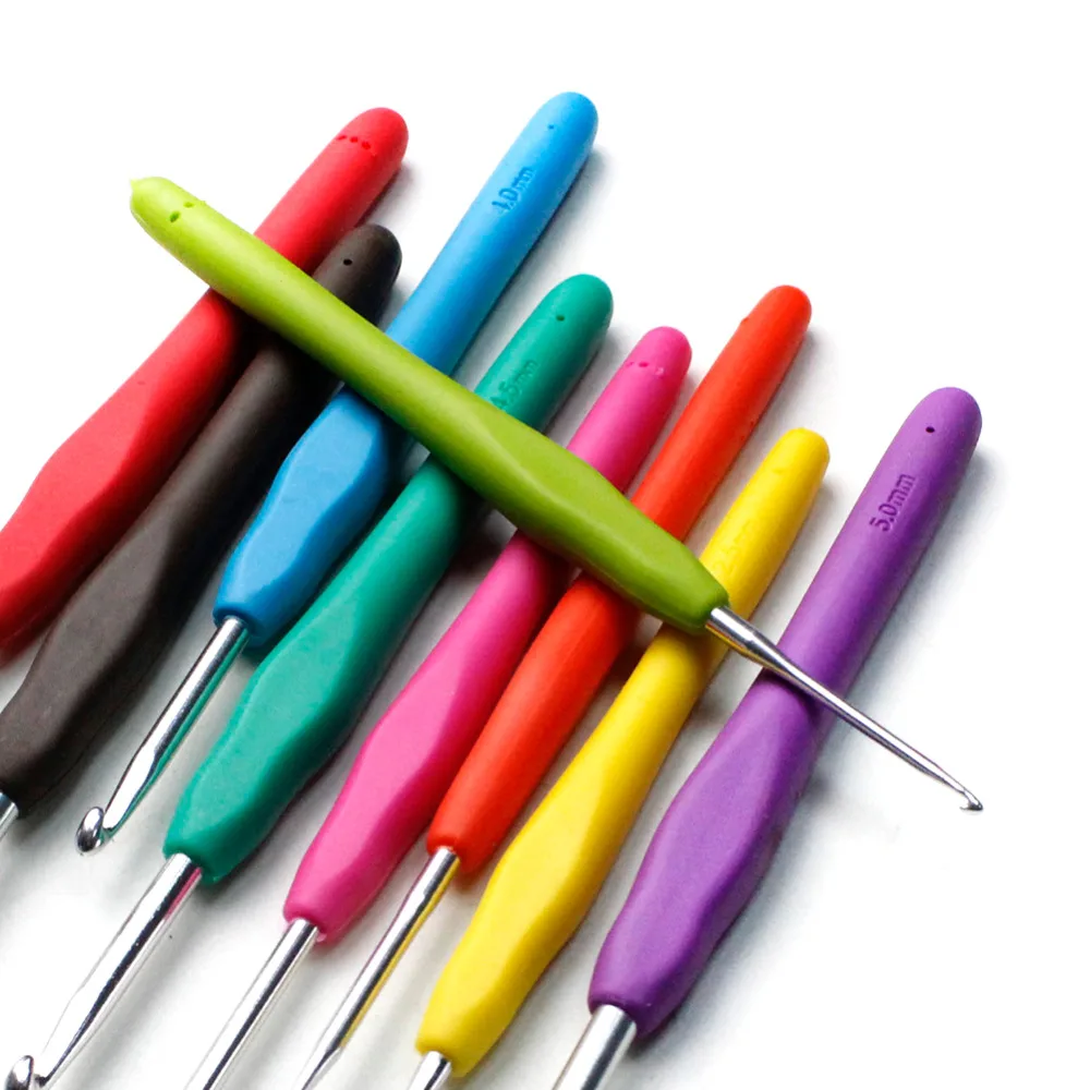 Новое поступление 9 шт./компл. крючки для вязания 2 0 6 мм|knitting needles|crochet set hooksoft crochet
