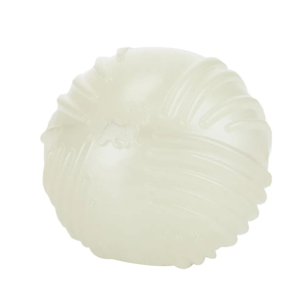 Жевательная игрушка для домашних животных светится в темноте мяч с полосками