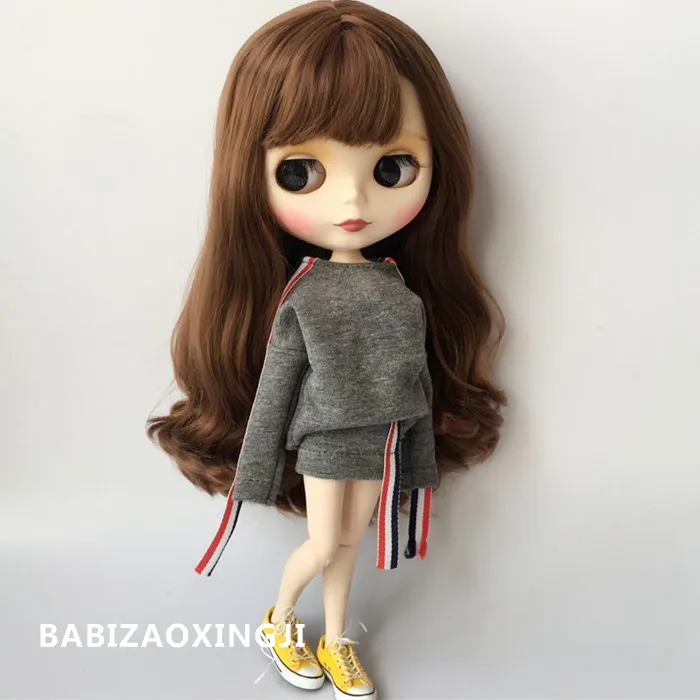 2018 2 шт./компл. новый ручной кукольная одежда 1/6 модная для Blyth кукольный свитер +