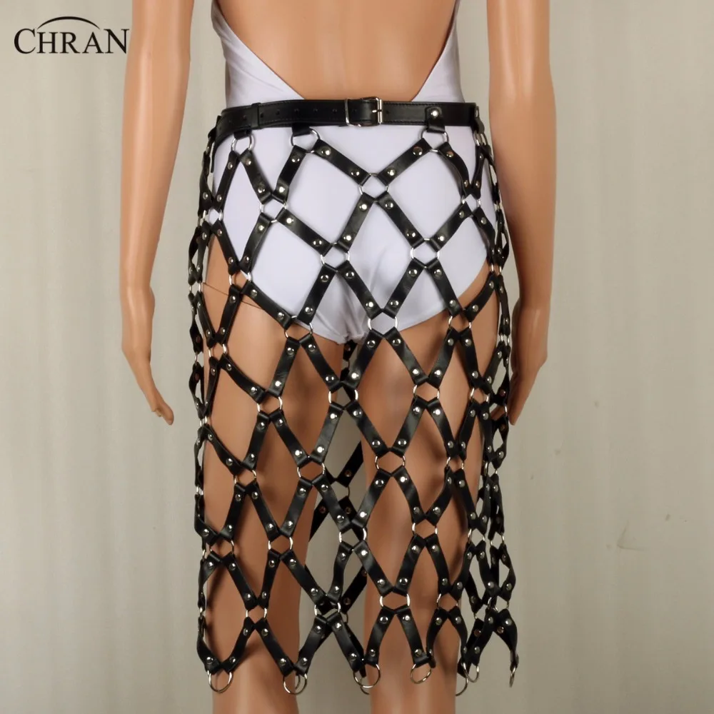 Женское кожаное бондажное белье Chran Пляжная цепочка с бахромой сетчатый пояс