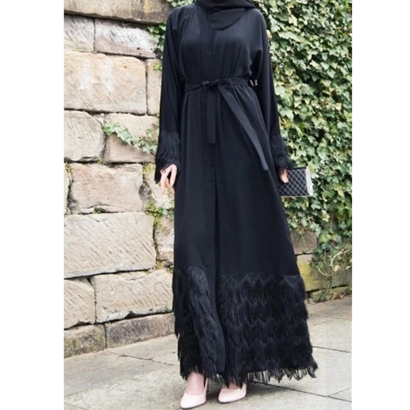 2020 скромная Лоскутная мусульманская одежда элегантный открытый кардиган абайя