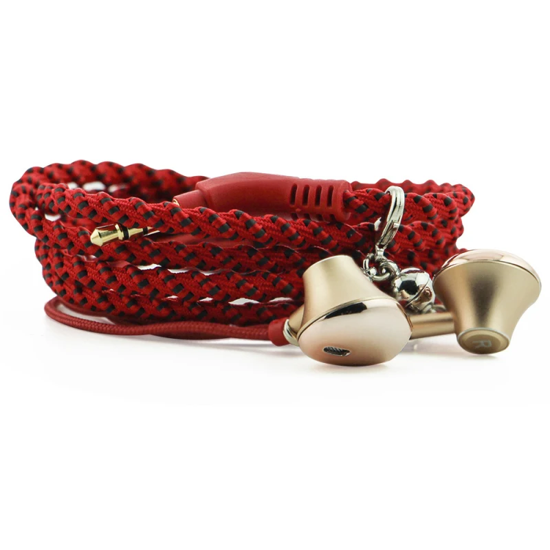 Wired Bracelet Earbuds Earphones With Microphone Remote 3.5mm Fabric Braided Earphone For iPhone and Android P30 | Электроника