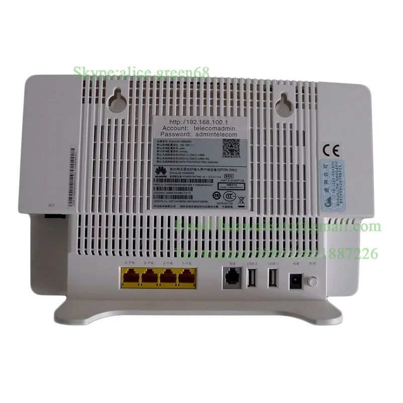 Оригинальная английская версия 2 4g & 5G двухдиапазонный Wifi 4GE Lan порт HS8546V GPON ONU с 1 vioce