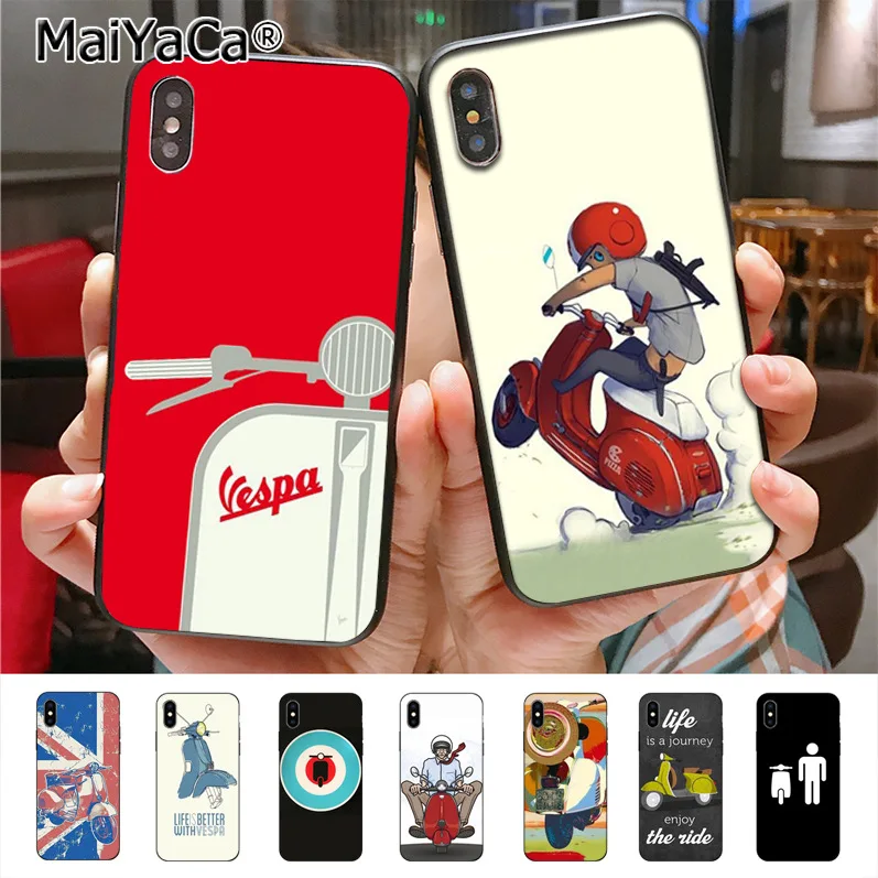 

Vespa Scooter Phone Case for iphone 11 12 Pro X 8 7 6 6S Plus 5 5S SE cass 12mini
