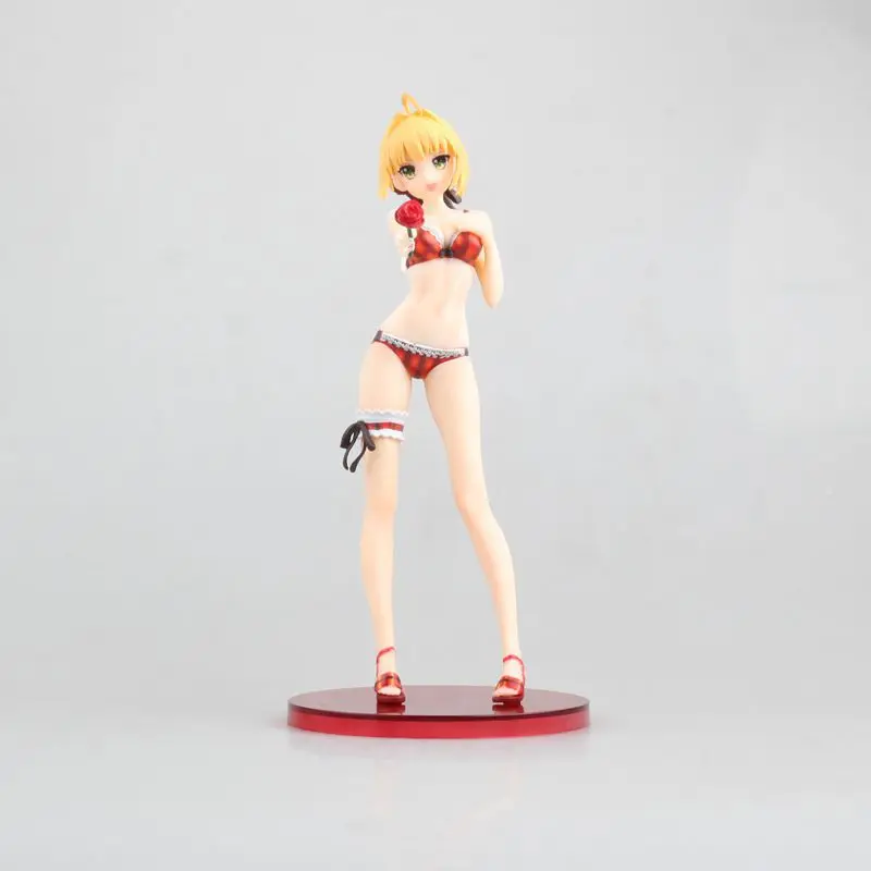 Аниме 21 см Fate/EXTELLA Нерон Клавдий красный Saber купальник водная ПВХ фигурка игрушки