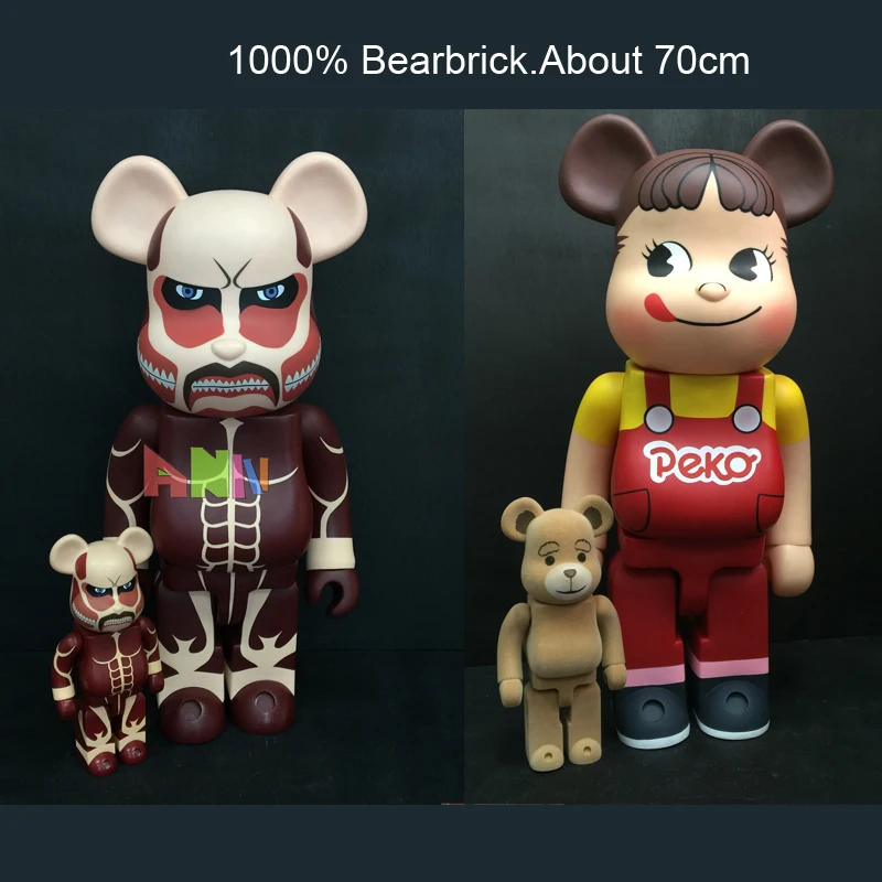 28 &quot70 см 1000% Bearbrick Be @ rbrick атака на Титанов экшн игрушка фигурка Медиком искусство