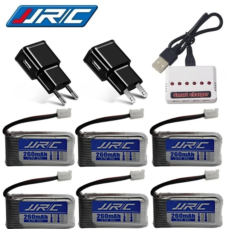 

Original JJRC H36 battery 3.7V 260mAh 25c For E010 E011 E012 E013 F36 3.7v Lipo Battery Charger Sets RC Quadcopter Parts