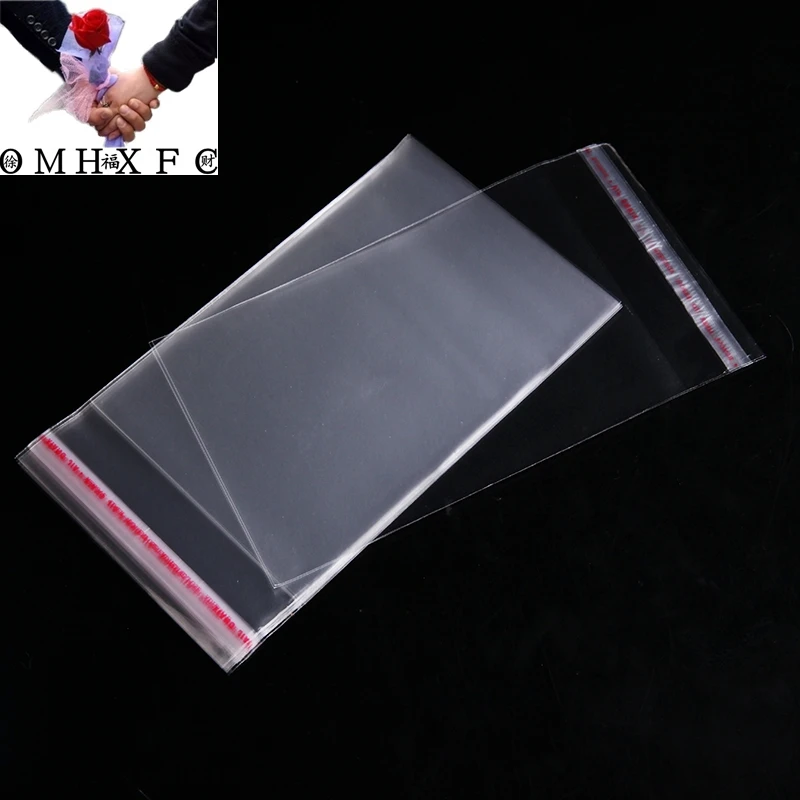ONH 200Pcs Transparent Small Plastic Bag For Candy Package Favor Christmas Party Cookie Packaging Bags Gift Pouches BZ108 | Украшения и