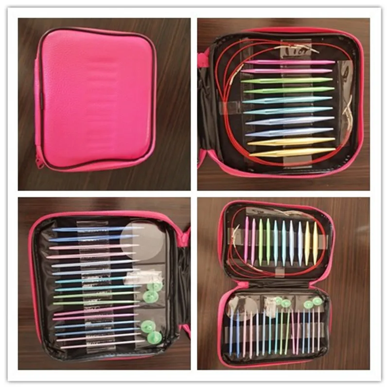 13 пар алюминиевых сменных головок круговые вязальные спицы Набор Колец