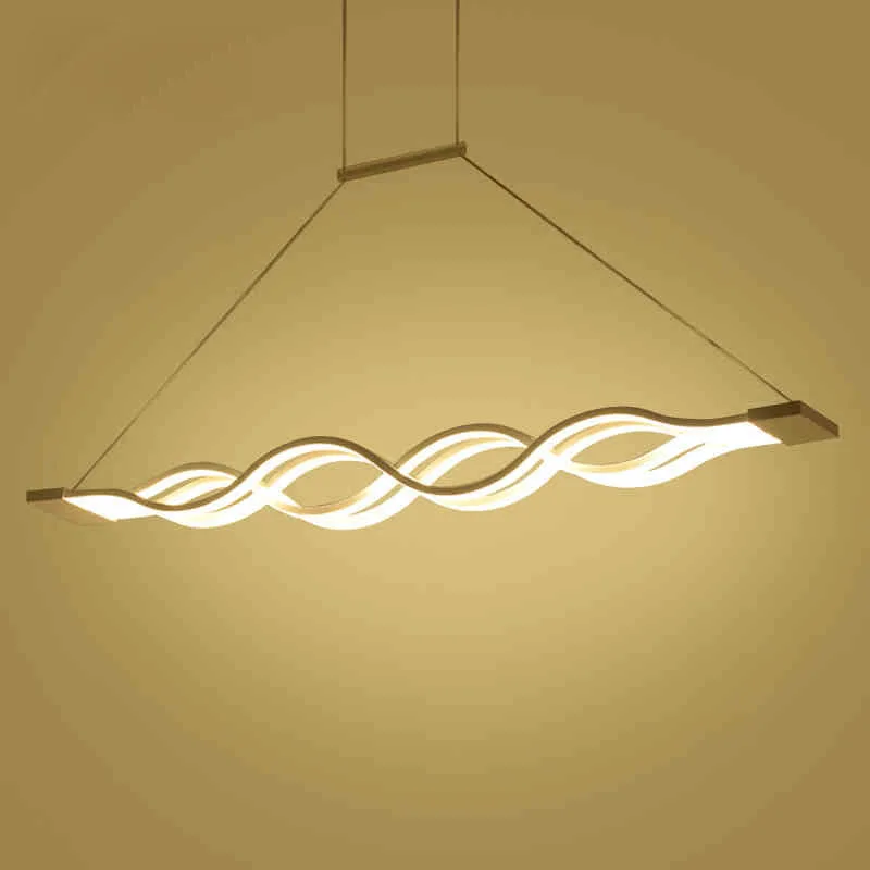 Modern LED Chandelier Light White Painted Aluminum &amp Acrylic for Dinning Room Bar Study Hanging Lights 85-265V | Лампы и освещение