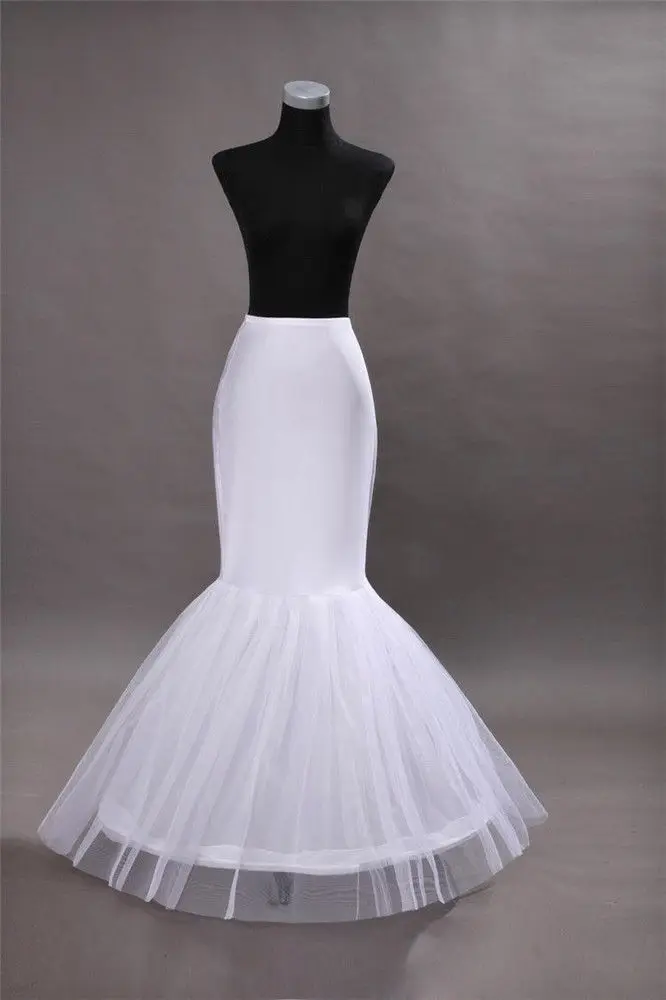 1 Hoop Cheap Long Wedding Bridal Petticoat Crinoline Ball Gown Skirt Rockabilly Tutu Underskirt Slips Accessories Jupon | Свадьбы и