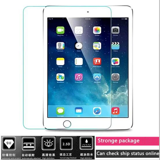 

0.3MM 9H 2.5D premium curved tempered glass screen protector for apple ipad 2 3 4 protective film guard & can check online