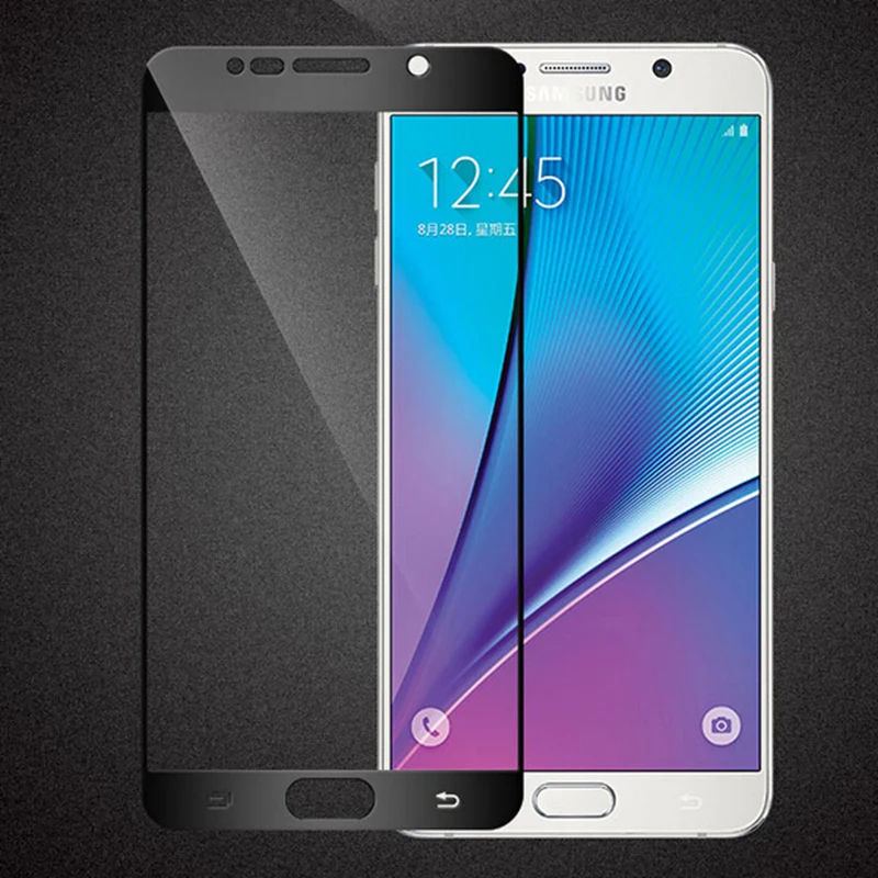 Цветное закаленное стекло для Samsung Galaxy Note 5 4 2 полное покрытие 9H Защита от взрыва