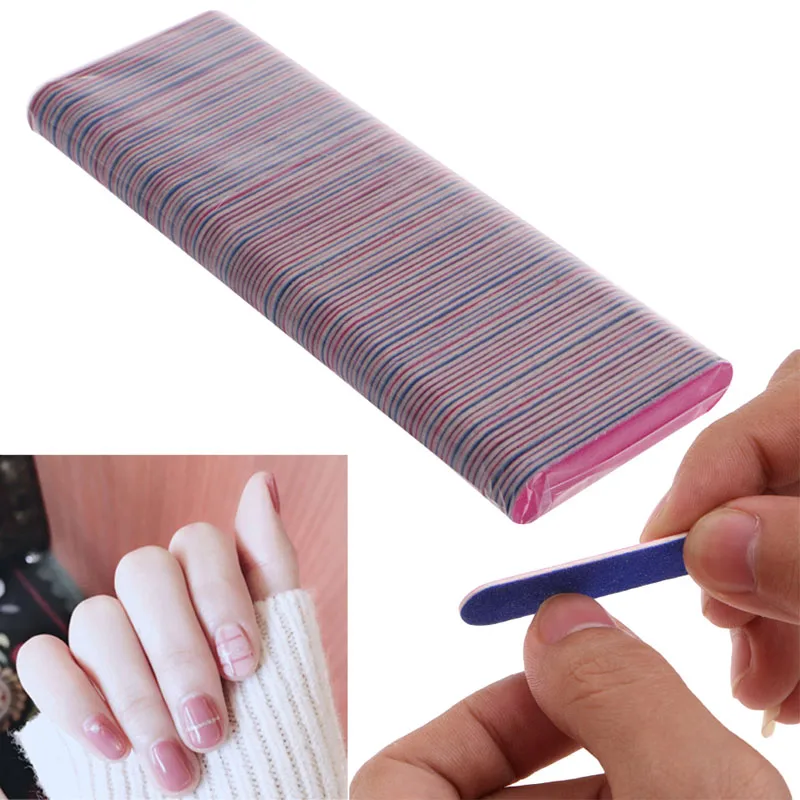 Маникюрный 2 сторонний полировальный шлифовальный инструмент для дизайна ногтей