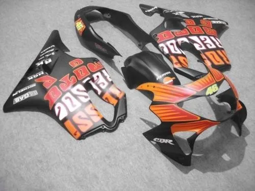 

km Injection mold Fairing kit For CBR600F4 99 00 CBR600 F4 CBR 600 F4 1999 2000 Orange matte black Fairings set