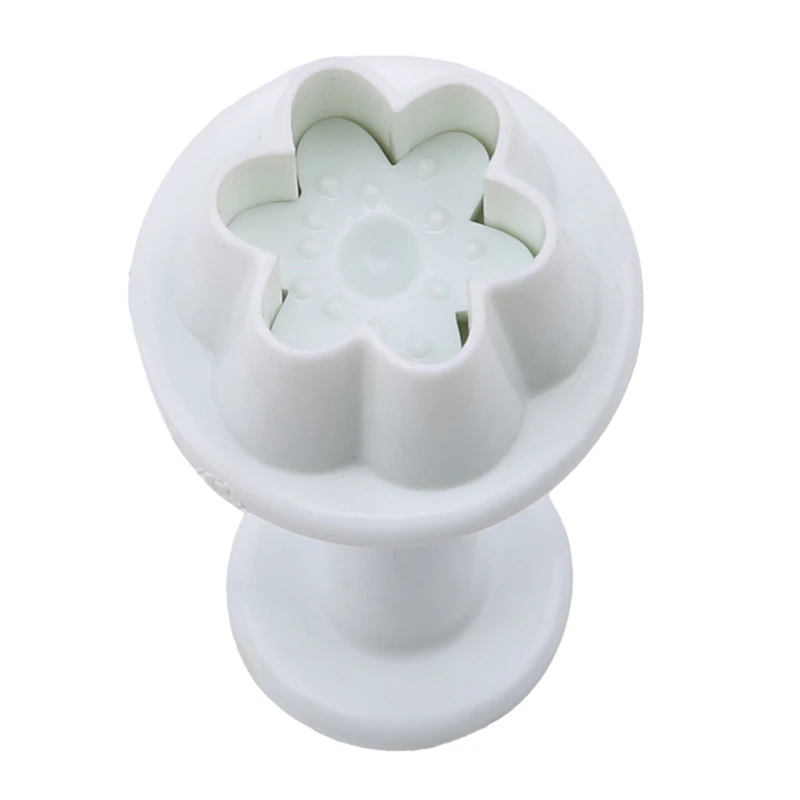 4 шт. в форме цветка пластиковые форма для выпечки кондитерских изделий Плунжер 3D