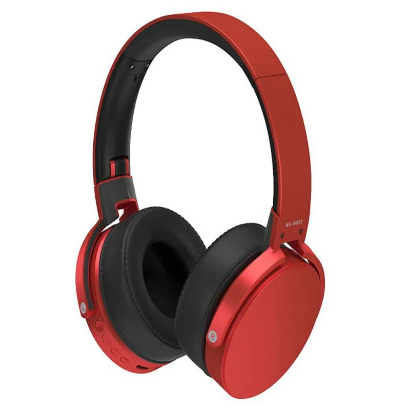 Красный W800 три цвета беспроводные наушники над ухом Bluetooth 4,2 удобные беспроводные наушники большая батарея наушники - Цвет: Красный