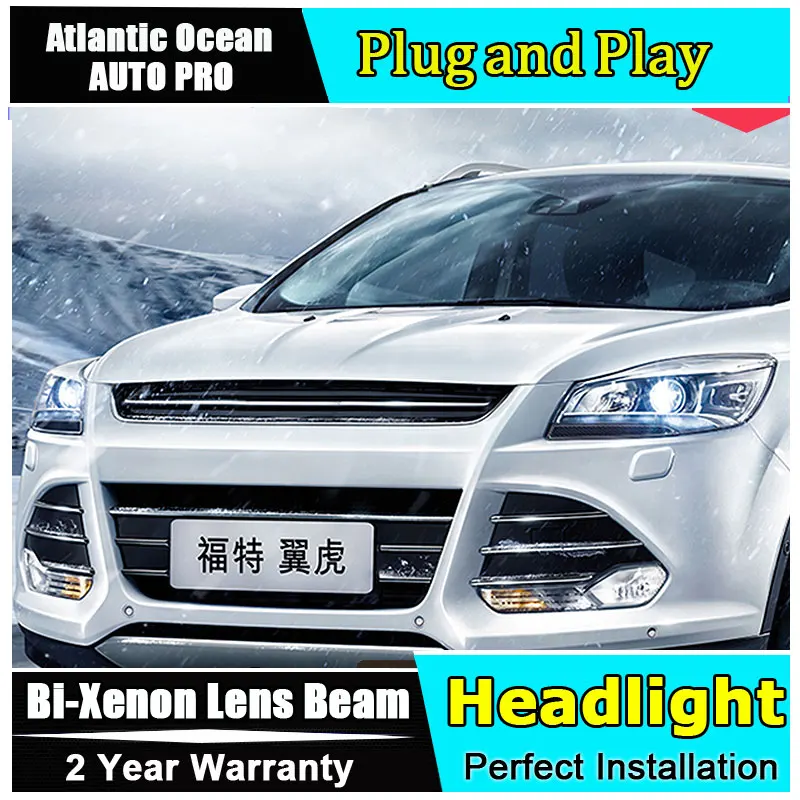 Новый головной светильник Тюнинг автомобилей для Ford KUGA s 2013 2016 Escape Би ксеноновые