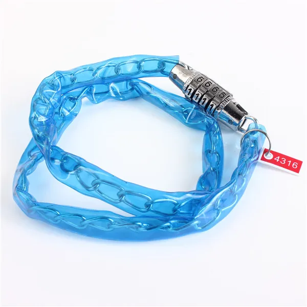 Открытый спортивный 4 значный комбинированный велосипедный замок с паролем