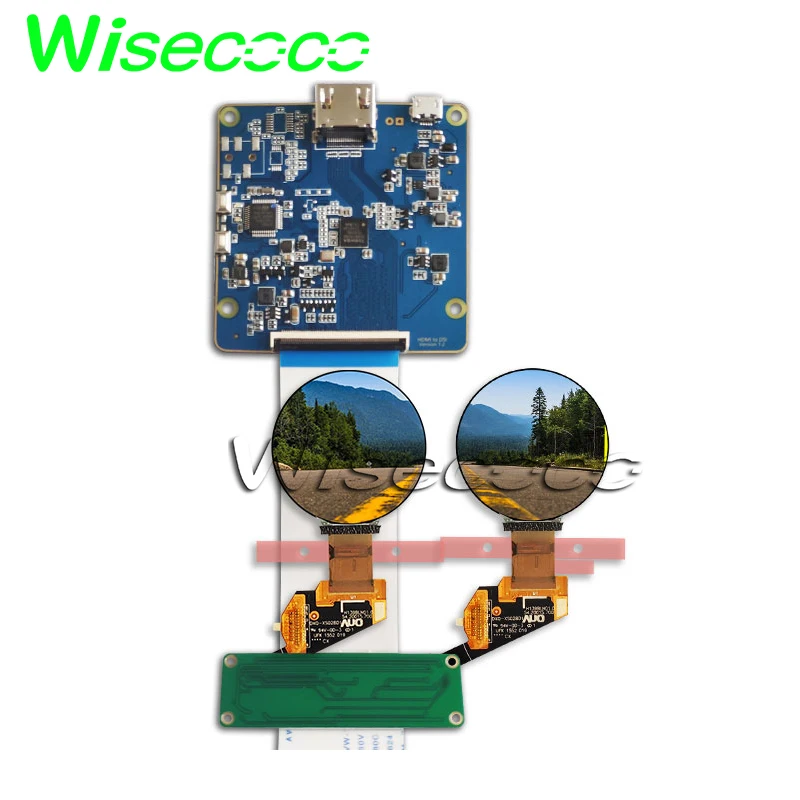 

Wisecoco Round Oled Display 1.39 inch 400x400 Circle Screen H139BLN01.0 Mipi Board For Wearable Watch Diy Project