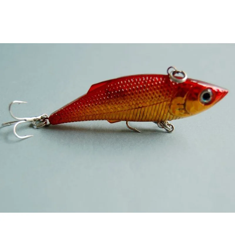 

1 Piece Sale Fishing VIB Lure Red Blood Color 74mm 13g Hard Lures Bait Artificial Baits