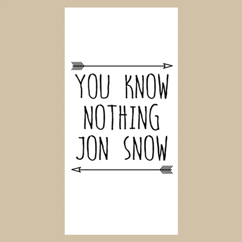 Забавное полотенце для душа You Know Nothing Jon Snow Face легкое спортивное из микрофибры