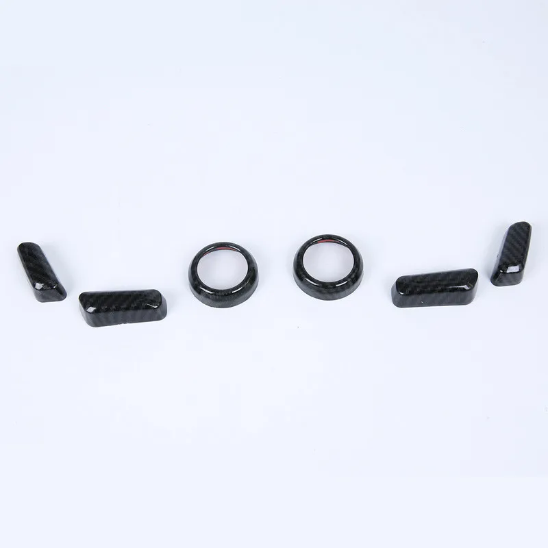 For Volvo XC60 2018 S90 Carbon Fibre Seat Adjustment Knob Trim Cover 6PCS Car Styling Accessories | Автомобили и мотоциклы